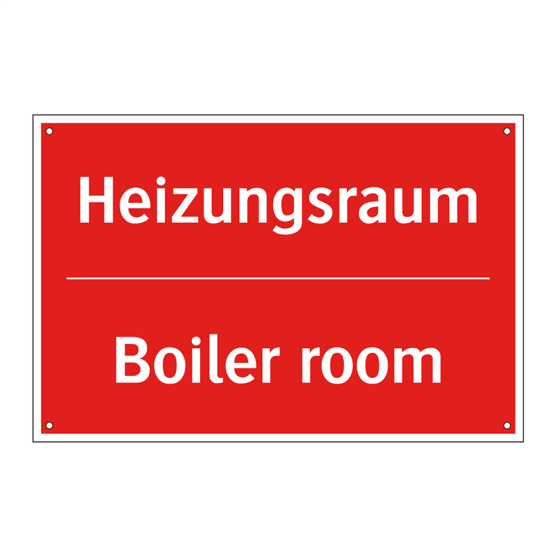 Heizungsraum - Boiler room