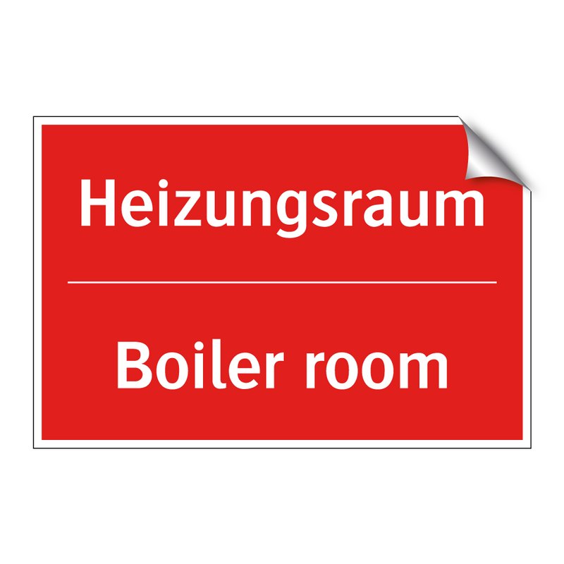Heizungsraum - Boiler room