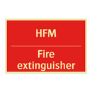 HFM - Fire extinguisher