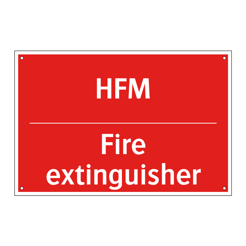HFM - Fire extinguisher
