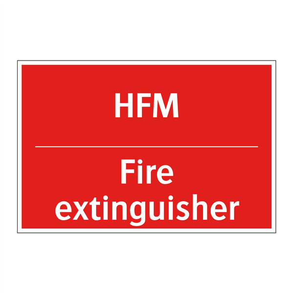 HFM - Fire extinguisher