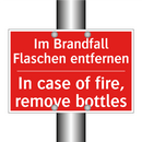 Im Brandfall Flaschen entfernen/.../ - In case of fire, remove bottles/.../