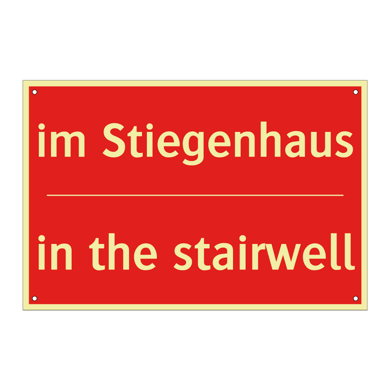 im Stiegenhaus - in the stairwell