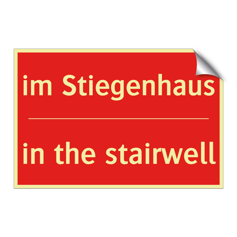 im Stiegenhaus - in the stairwell