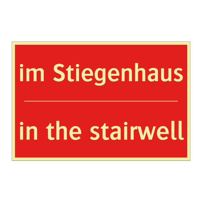im Stiegenhaus - in the stairwell