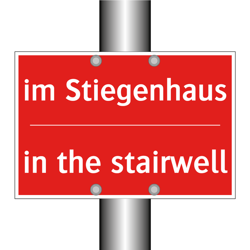 im Stiegenhaus - in the stairwell