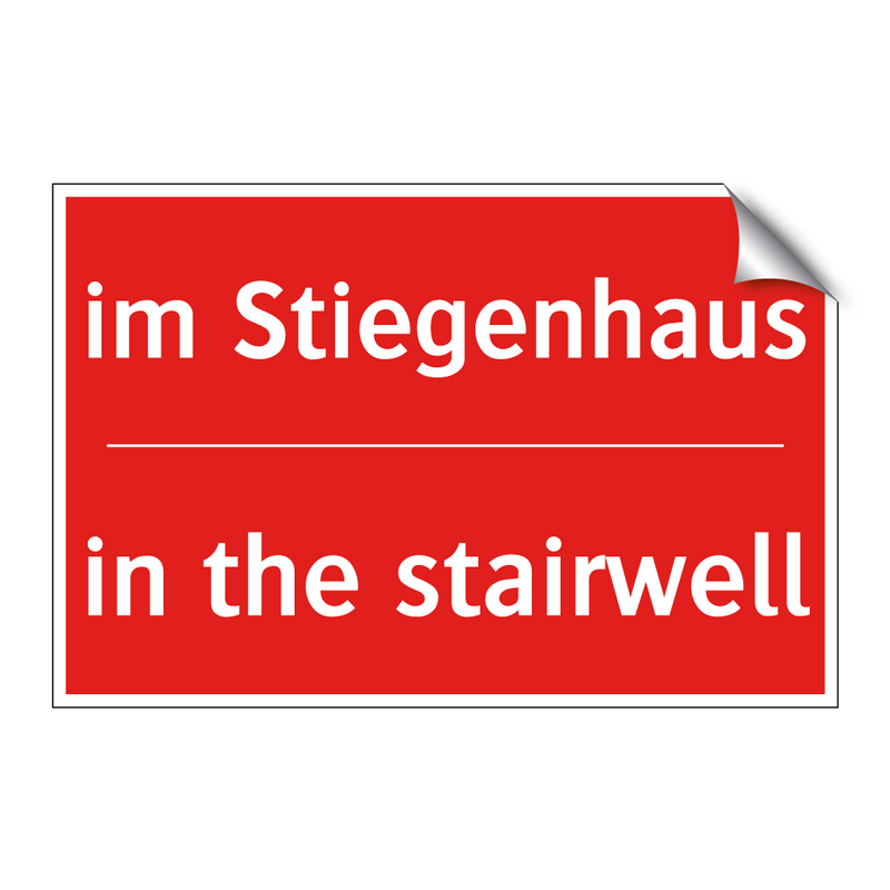 im Stiegenhaus - in the stairwell