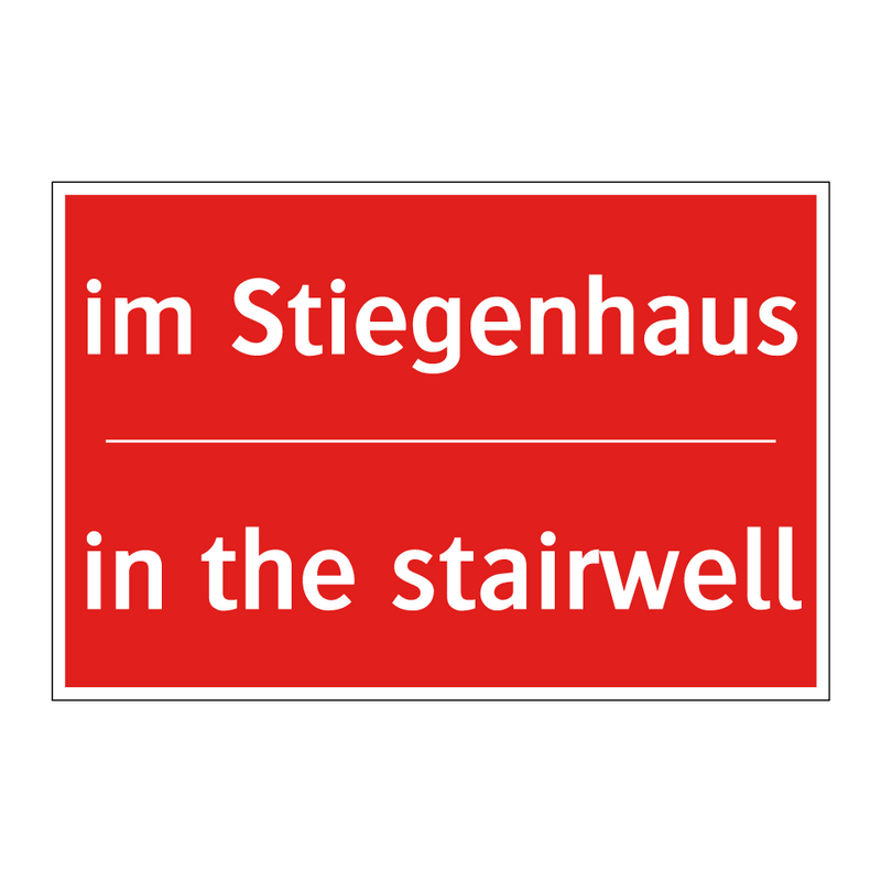 im Stiegenhaus - in the stairwell