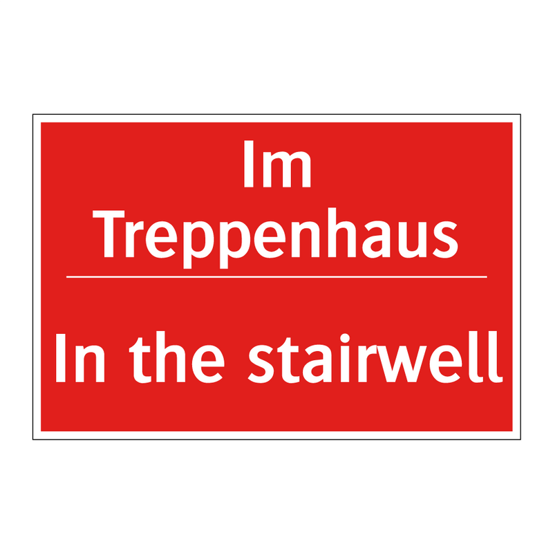 Im Treppenhaus - In the stairwell