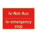 Iv-Not-Aus - Iv-emergency stop