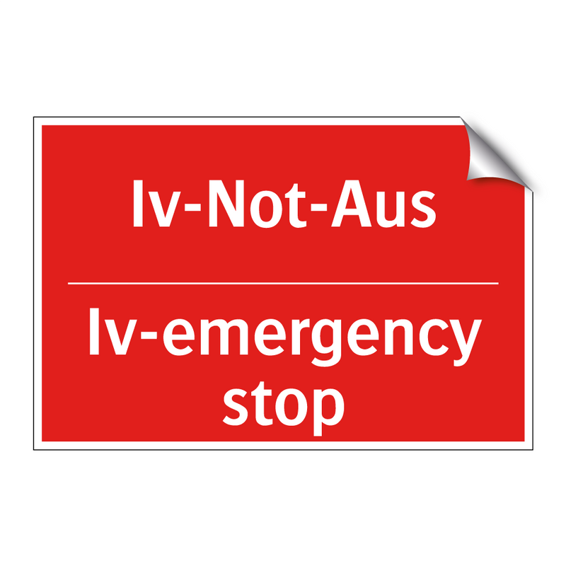 Iv-Not-Aus - Iv-emergency stop