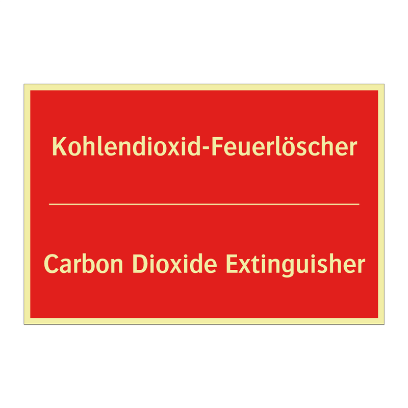 Kohlendioxid-Feuerlöscher - Carbon Dioxide Extinguisher