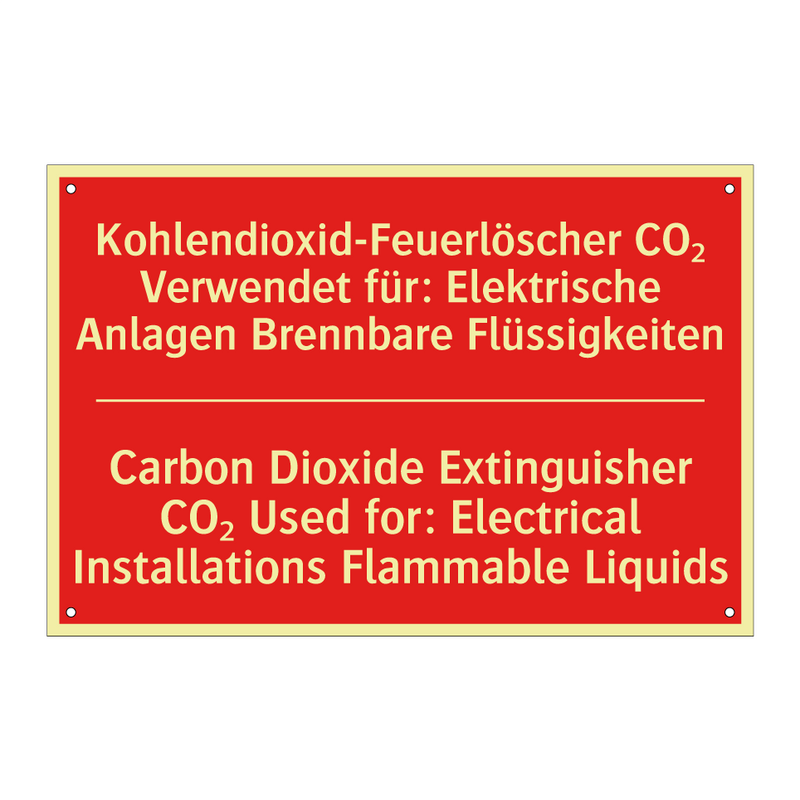 Kohlendioxid-Feuerlöscher CO₂ /.../ - Carbon Dioxide Extinguisher CO₂ /.../