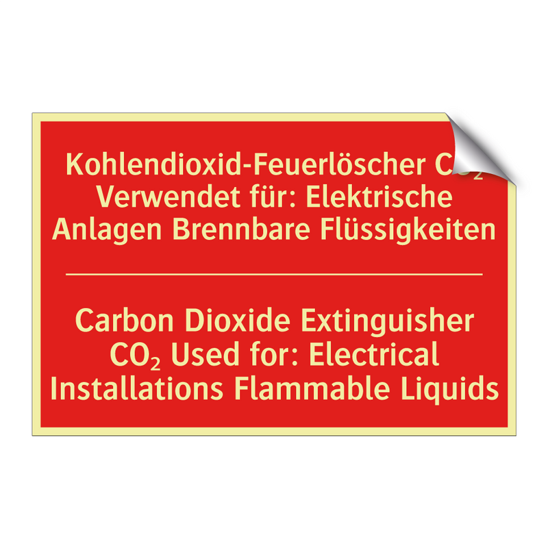 Kohlendioxid-Feuerlöscher CO₂ /.../ - Carbon Dioxide Extinguisher CO₂ /.../