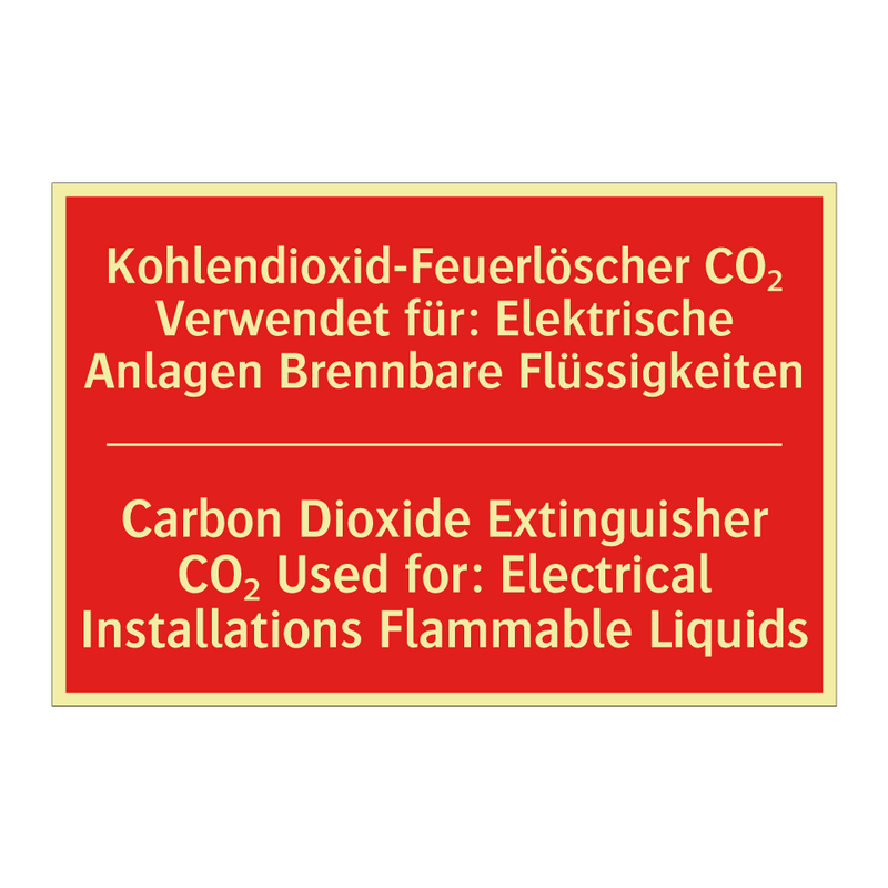 Kohlendioxid-Feuerlöscher CO₂ /.../ - Carbon Dioxide Extinguisher CO₂ /.../