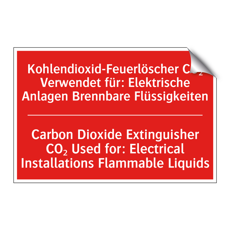 Kohlendioxid-Feuerlöscher CO₂ /.../ - Carbon Dioxide Extinguisher CO₂ /.../