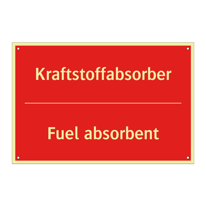 Kraftstoffabsorber - Fuel absorbent