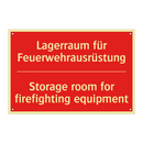 Lagerraum für Feuerwehrausrüstung/.../ - Storage room for firefighting /.../