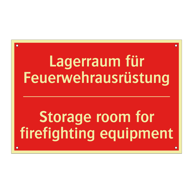 Lagerraum für Feuerwehrausrüstung/.../ - Storage room for firefighting /.../