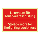 Lagerraum für Feuerwehrausrüstung/.../ - Storage room for firefighting /.../