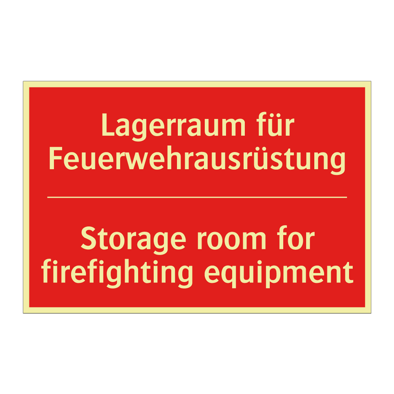 Lagerraum für Feuerwehrausrüstung/.../ - Storage room for firefighting /.../