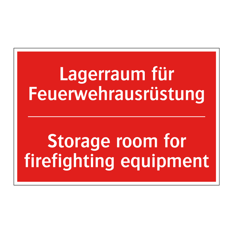 Lagerraum für Feuerwehrausrüstung/.../ - Storage room for firefighting /.../