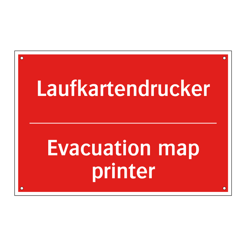 Laufkartendrucker - Evacuation map printer
