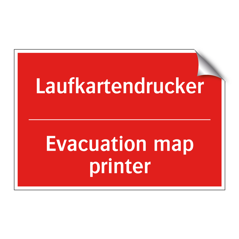 Laufkartendrucker - Evacuation map printer