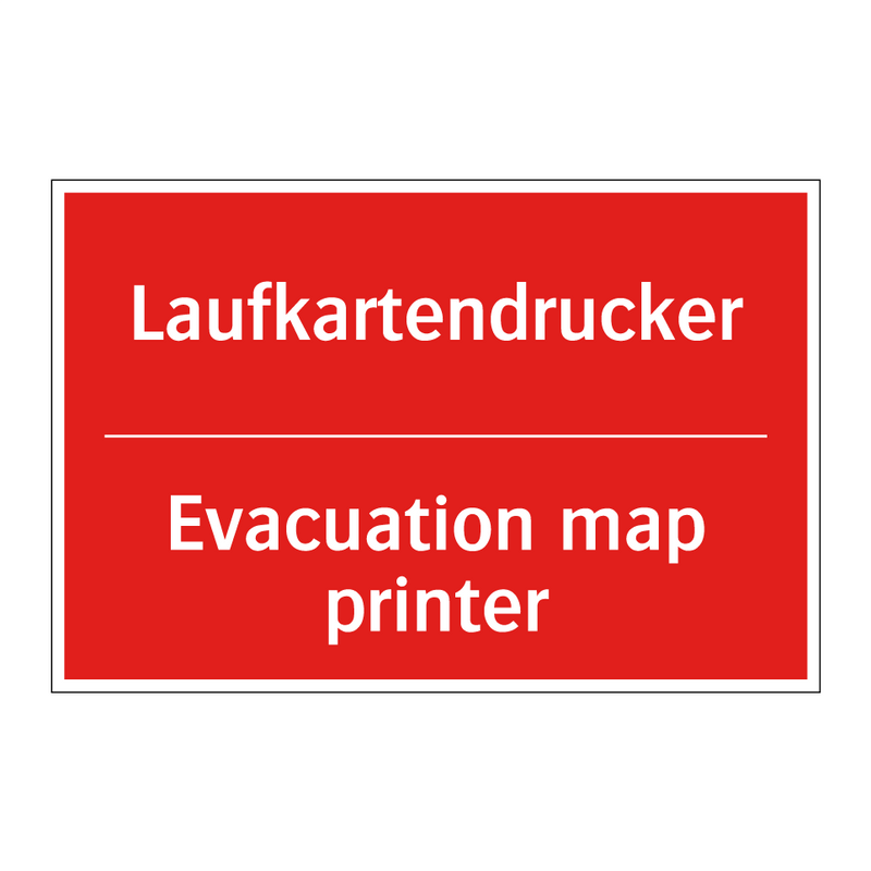 Laufkartendrucker - Evacuation map printer