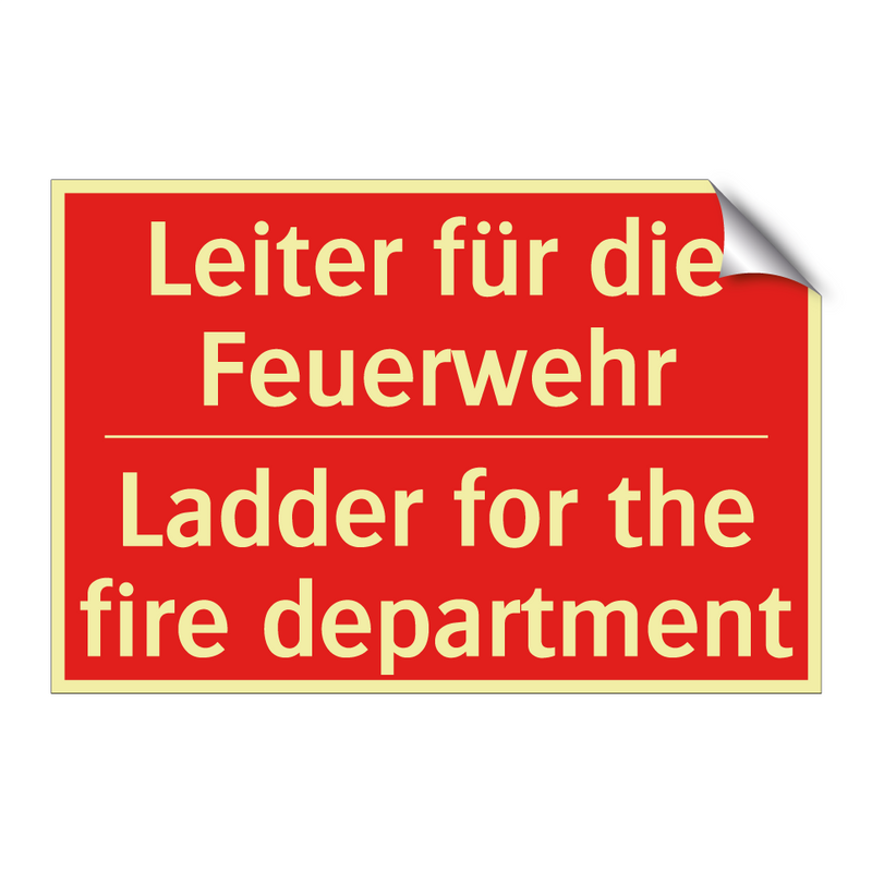 Leiter für die Feuerwehr - Ladder for the fire department