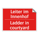 Leiter im Innenhof - Ladder in courtyard