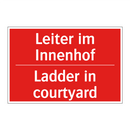 Leiter im Innenhof - Ladder in courtyard