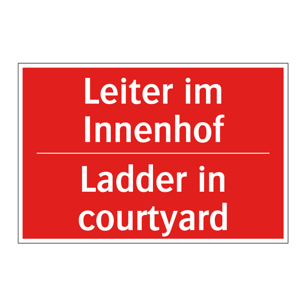 Leiter im Innenhof - Ladder in courtyard
