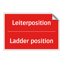 Leiterposition - Ladder position
