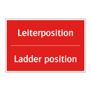 Leiterposition - Ladder position