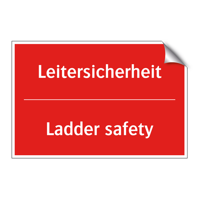 Leitersicherheit - Ladder safety