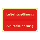 Lufteinlassöffnung - Air intake opening