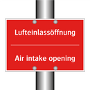 Lufteinlassöffnung - Air intake opening