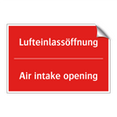 Lufteinlassöffnung - Air intake opening