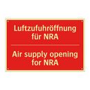 Luftzufuhröffnung für NRA - Air supply opening for NRA