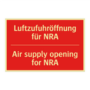 Luftzufuhröffnung für NRA - Air supply opening for NRA