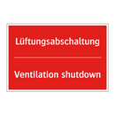 Lüftungsabschaltung - Ventilation shutdown