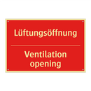 Lüftungsöffnung - Ventilation opening