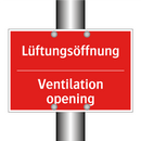 Lüftungsöffnung - Ventilation opening