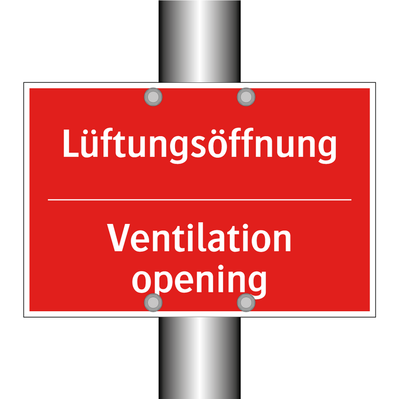 Lüftungsöffnung - Ventilation opening