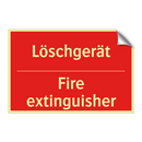 Löschgerät - Fire extinguisher