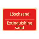 Löschsand - Extinguishing sand
