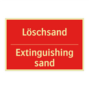 Löschsand - Extinguishing sand