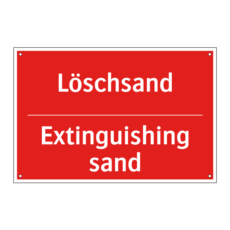Löschsand - Extinguishing sand