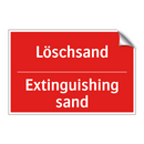 Löschsand - Extinguishing sand